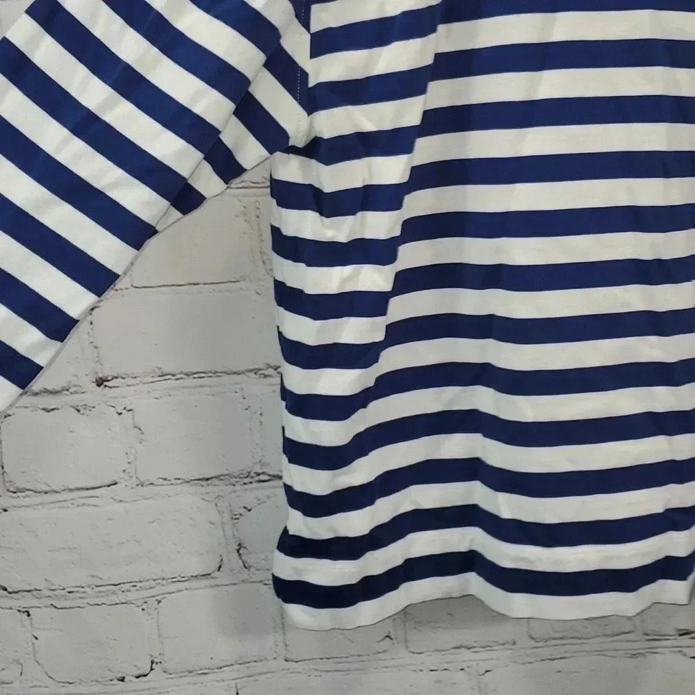 Vineyard Vines Women's Striped Rugby Popover 3/4 Sleeve Blue/White Set Stripe - Picture 12 of 16